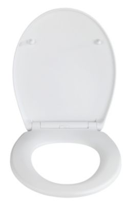 Abattant WC déclipsable blanc avec frein de chute Ikaria