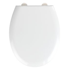 Abattant WC déclipsable blanc avec frein de chute Rieti