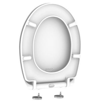 Allibert- Abattant WC En Thermodur - Fermeture Progressive Et Declipsable Kobalt Blanc 16843023