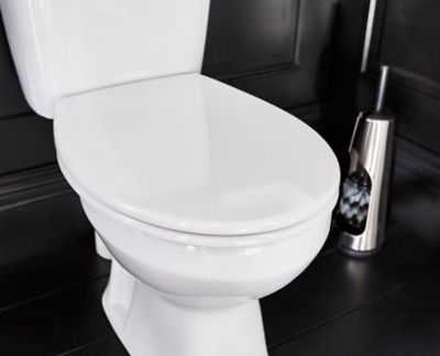Abattant WC Diani avec frein de chute blanc GoodHome