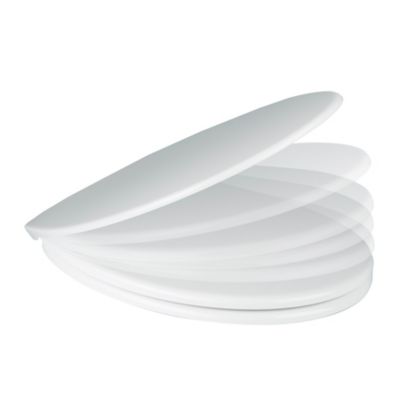Abattant WC Diani avec frein de chute blanc GoodHome