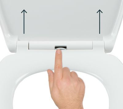 Abattant WC Diani avec frein de chute blanc GoodHome