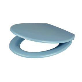 Abattant wc familial lunette de toilette en polyéthylène pour adultes  pétrole - Conforama