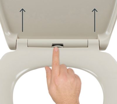 Abattant WC Diani avec frein de chute galet GoodHome