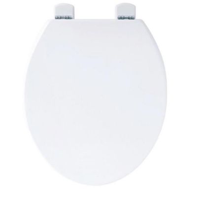 Abattant WC double blanc - OLFA - EUROPE - Bois réticulé - Peinture polyuréthane bi-composant