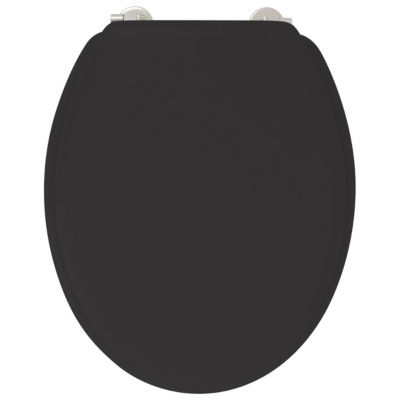 abattant wc duplo poudre de bambou noir charnières inox