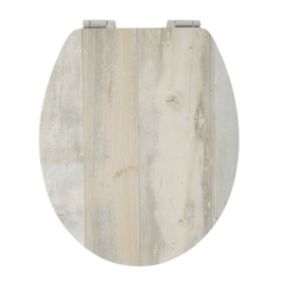 Abattant WC effet bois 45x36x4cm