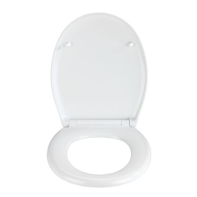 Abattant WC effet marbre Concrete - Abaissement automatique - Duroplast - Gris