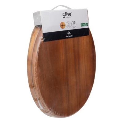 Abattant WC en acacia à fermeture standard, 5Five Modern