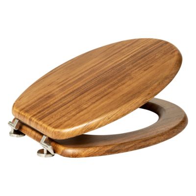 Abattant WC en acacia à fermeture standard, 5Five Modern