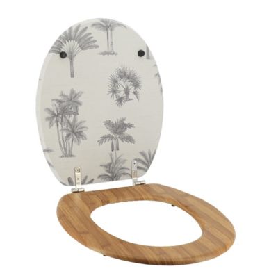 Abattant WC en Bois déco Arizona dream avec Kit fixation en Acier Inoxydable