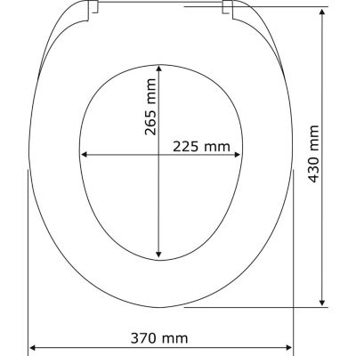 Abattant WC en MDF design bois d'hêtre - Marron