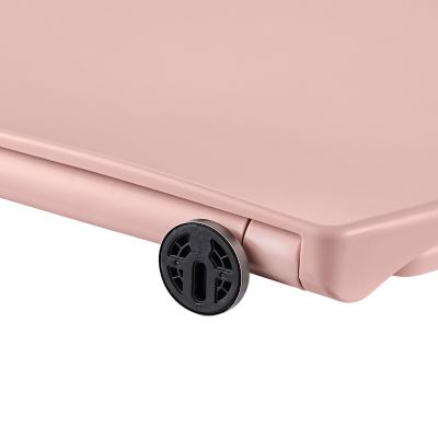 Abattant WC GoodHome Diani coloris rose en duraplast avec frein de chute