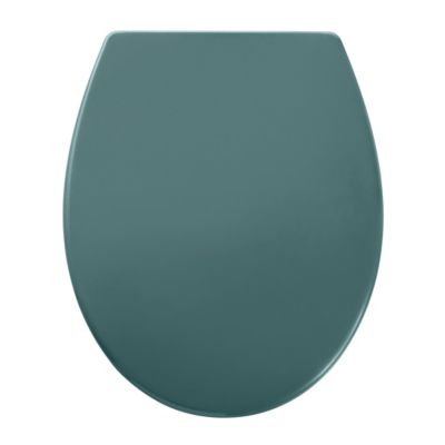 Abattant WC GoodHome Diani coloris vert en duraplast avec frein de chute