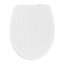 Abattant WC GoodHome Morava coloris blanc en MDF avec frein de chute