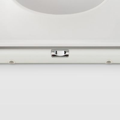 Abattant WC GoodHome Teesta en duraplast coloris blanc avec frein de chute