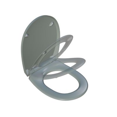 Abattant WC gris clair brillant Classic Bemis