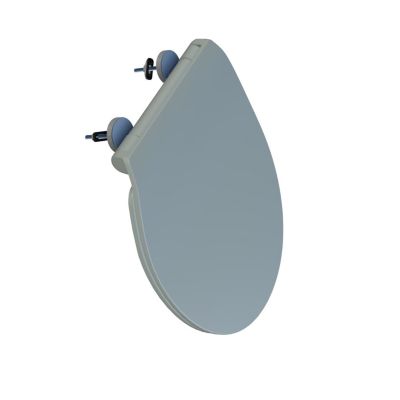 Abattant WC gris clair brillant Slim Bemis