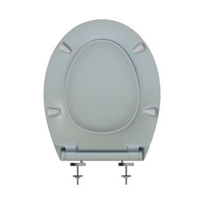 Abattant WC gris clair brillant Slim Bemis