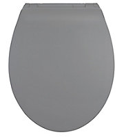 Abattant WC gris clair Cleanfast avec frein de chute