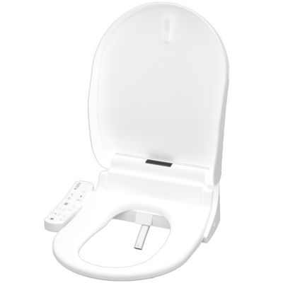 Abattant WC japonais lavant et séchant déclipsable blanc, SFA Saniseat