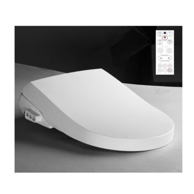 Abattant WC japonais lavant électrique avec séchage et siège chauffant Luxe Silver TopToilet