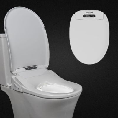 Abattant WC Japonais électrique premium - Séchage intégré - Eau et siège chauffant - Hygiène toilettes Japonaises (Forme O)