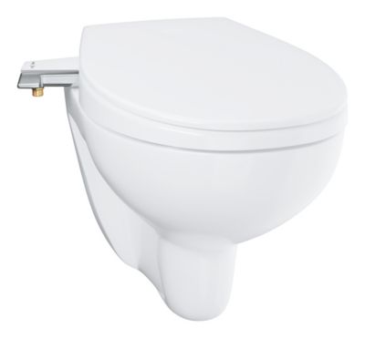 Abattant WC lavant Bau avec frein de chute blanc Grohe