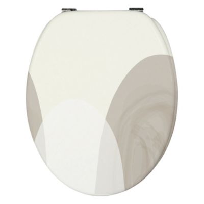 Abattant WC Levasseur Stone taupe en thermodur avec frein de chute