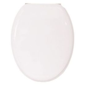 Abattant Wc MDF Blanc - MSV - Universel - Accessoires de salle de bain