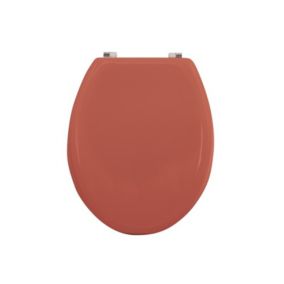 Abattant wc MDF CLEO Terracotta mat  Charnières en Inox MSV