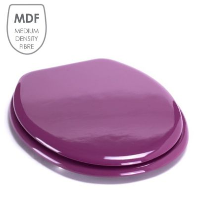 Abattant wc MDF CLEO Violet  Charnières Inox MSV