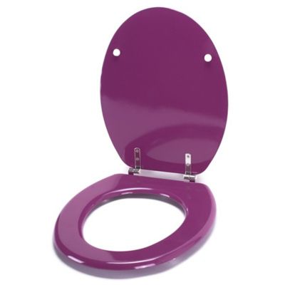 Abattant wc MDF CLEO Violet  Charnières Inox MSV