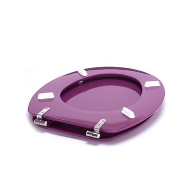 Abattant wc MDF CLEO Violet  Charnières Inox MSV