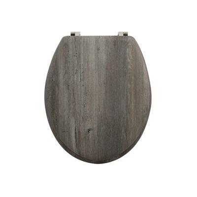 Abattant wc MDF Marron  Charnières Inox MSV