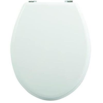 Abattant WC MSV - MDF - Charnières zinc - Blanc