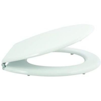 Abattant WC MSV - MDF - Charnières zinc - Blanc