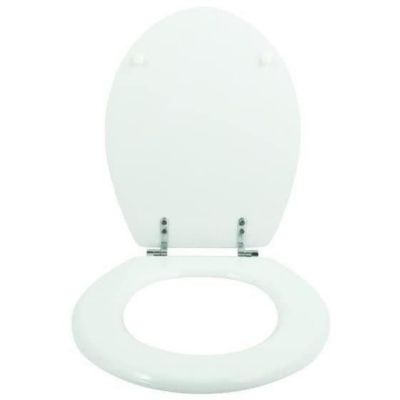 Abattant WC MSV - MDF - Charnières zinc - Blanc