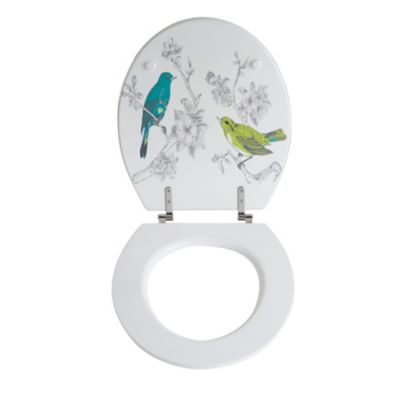 Abattant WC Nosara decor oiseaux Cooke et Lewis