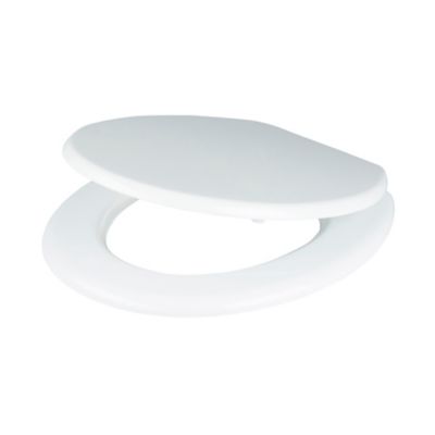 Abattant WC Palmi blanc en bois moulé GoodHome