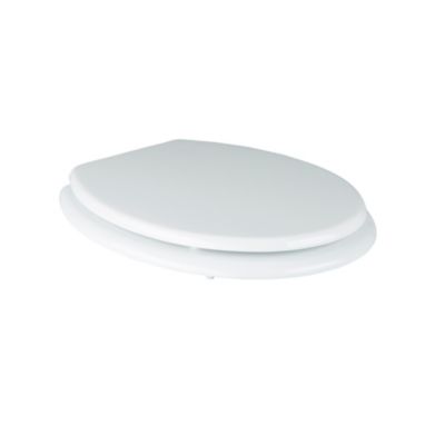 Abattant WC Palmi blanc en bois moulé GoodHome