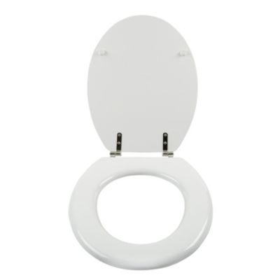 Abattant WC Palmi blanc en bois moulé GoodHome