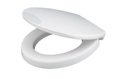 Abattant WC PMR déclipsable blanc avec frein de chute, SFA Sanifix