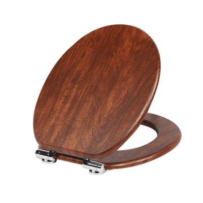 Abattant WC SINOBATH avec frein de chute grain de bois de noyer | Castorama