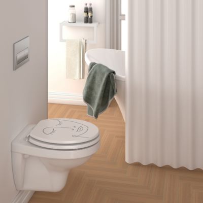 Abattant WC standard, décor songe, Allibert