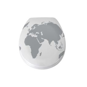 Abattant wc Thermo Dur WORLD Gris  Blanc  Charnières PS MSV