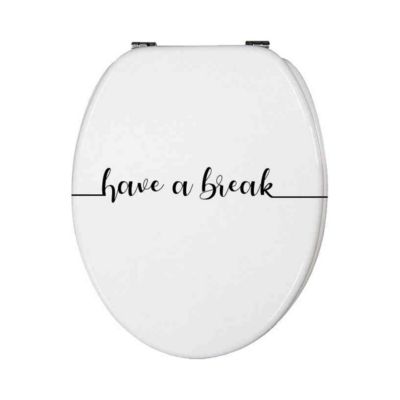 Abattant WC Thermodur "Have a break" 43x37x4cm