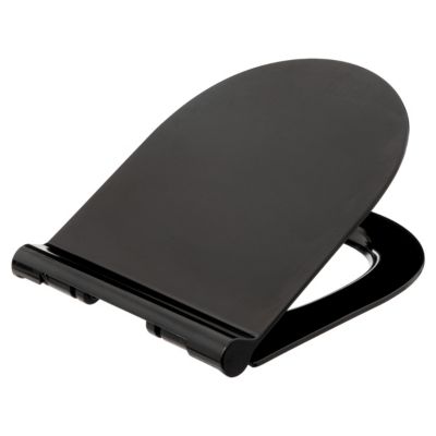 Abattant WC ultra fin declipsable noir 5Five