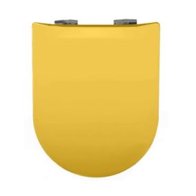 Abattant wood slim déclipsable uni (36.5x48 cm - Jaune)