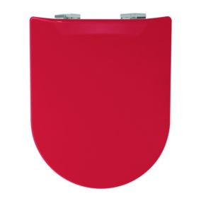 Abattant wood slim déclipsable uni (36.5x48 cm - Rouge Orangé)